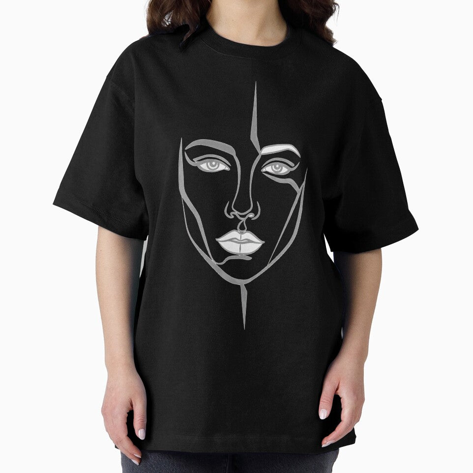 Minimalist Abstract Portrait Wht by UrbanPrts