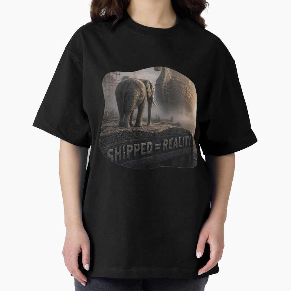 Founder Shipped Reality Elephant Industrial Noir Art Print by SavannaStrikes