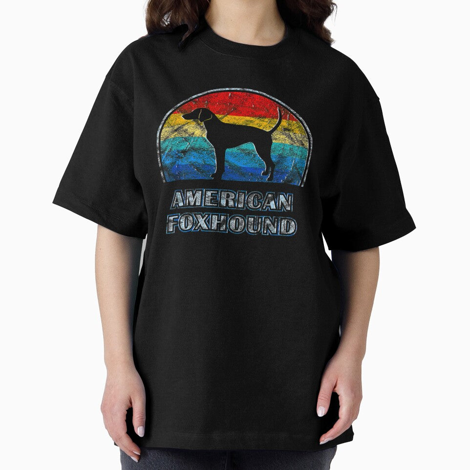American Foxhound Vintage Design Dog Love Tee Gift Love by BargerStore