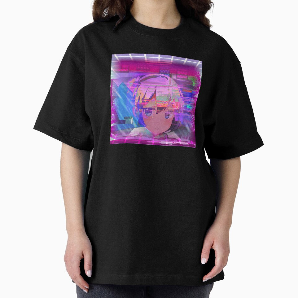 Weirdcore Anime Portrait Vaporwave Aesthetic Neon Collage by MusicArtAndGrind