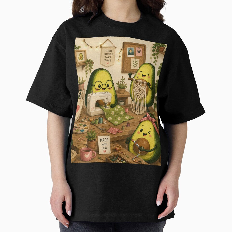 Cute Avocado love Pattern  Seamless Pattern Fruit Print by Aramdesing