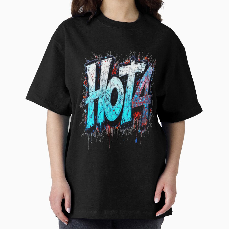 Hot 4 Graffiti Text Design in blue-white-red by Hot4Shirt