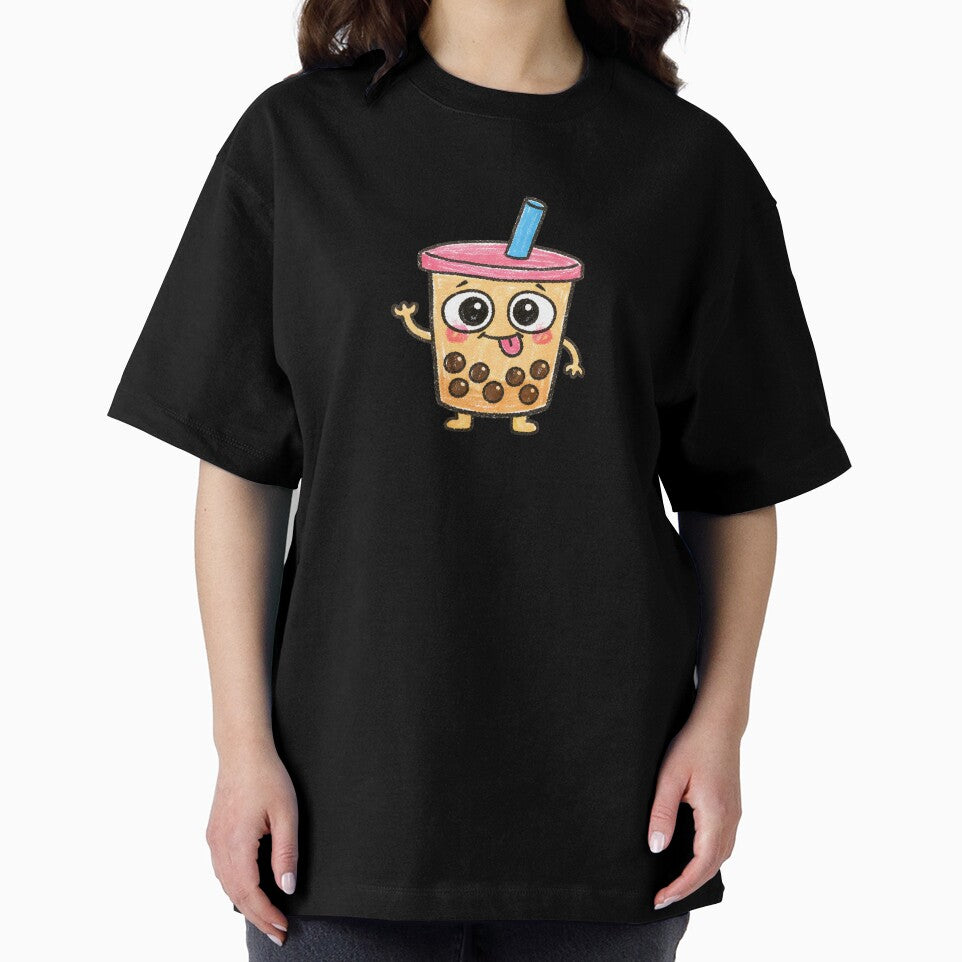 Ugly Cute Bubble Tea – Asian Food Doodle Character by SweetlyUgly