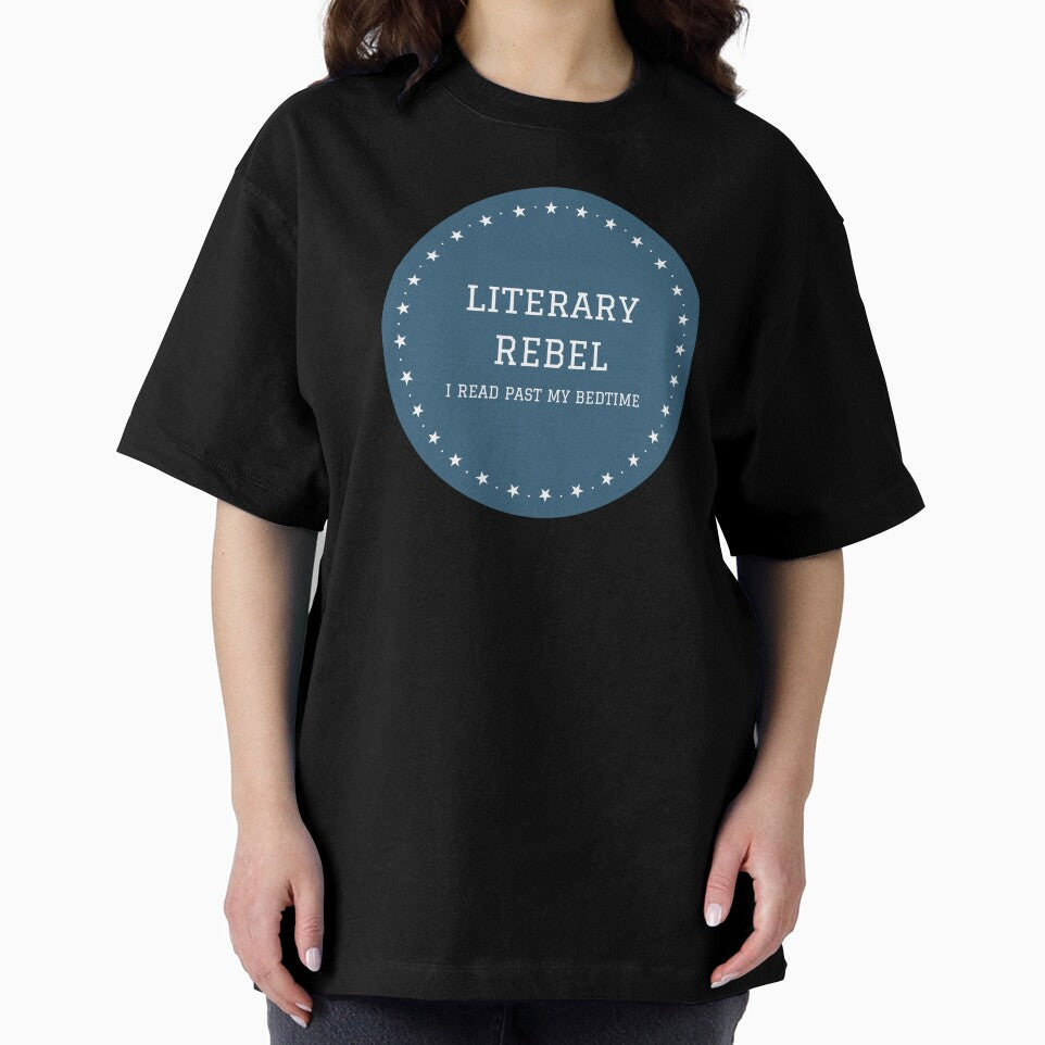 Literary Rebel I read past my bedtime design for book lovers by ThreadlyAndCo