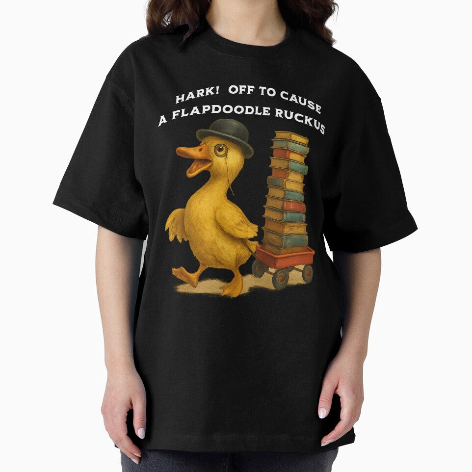 Duck Bowler Hat Shirt Fancy Speaking Animal Flapdoodle Ruckus Tee by rvanderveken