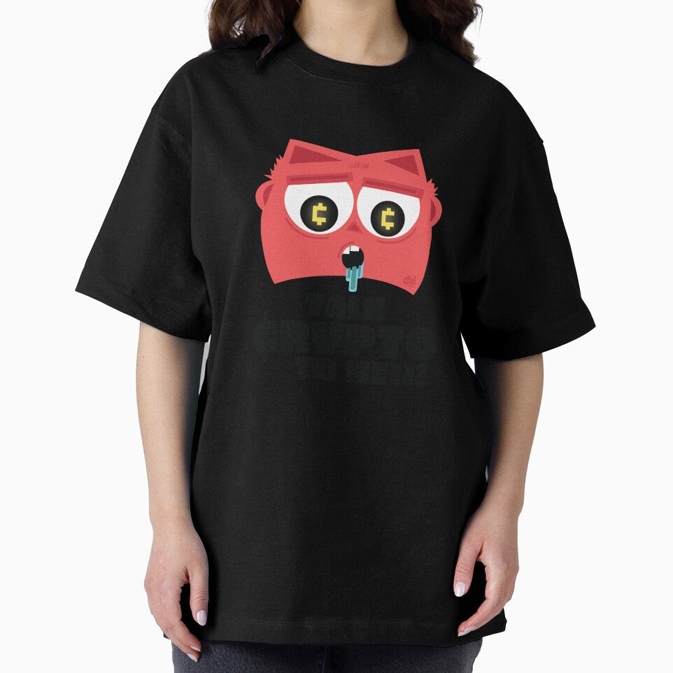 Talk Crypto To Me Funny Crypto Devilish Emoji Face Drooling In The Mood To Speak Cryptocurrency by doseofwin