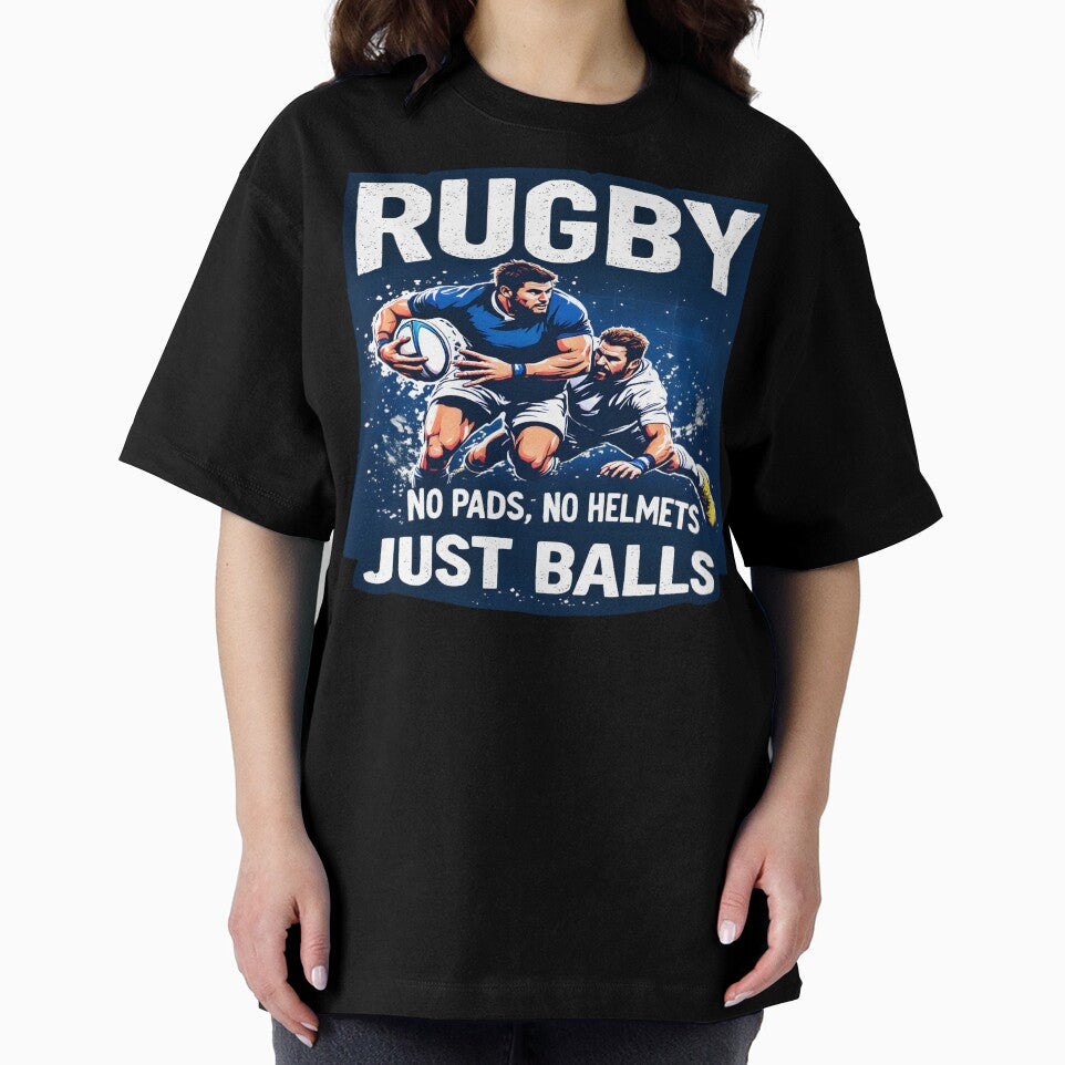 Rugby No Pads No Helmets Just balls by AlphaTeez Unisex , , , Long Sleeve Tee