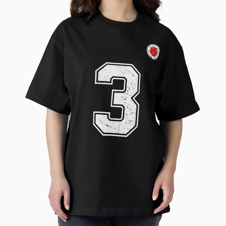 Japan Soccer Number 3 Vintage Sports Fan by LiviuGligoros Unisex , , , Long Sleeve Tee