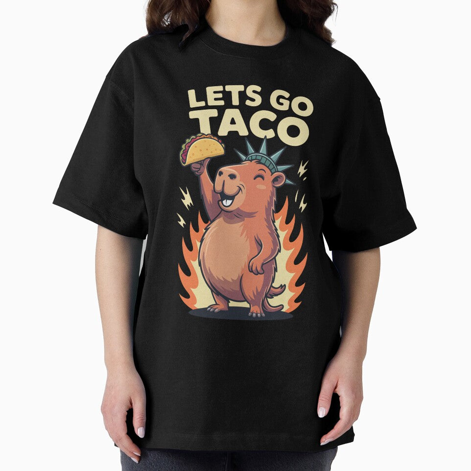 Let’s Go Taco Statue of Liberty Capybara by MonkiFlipp