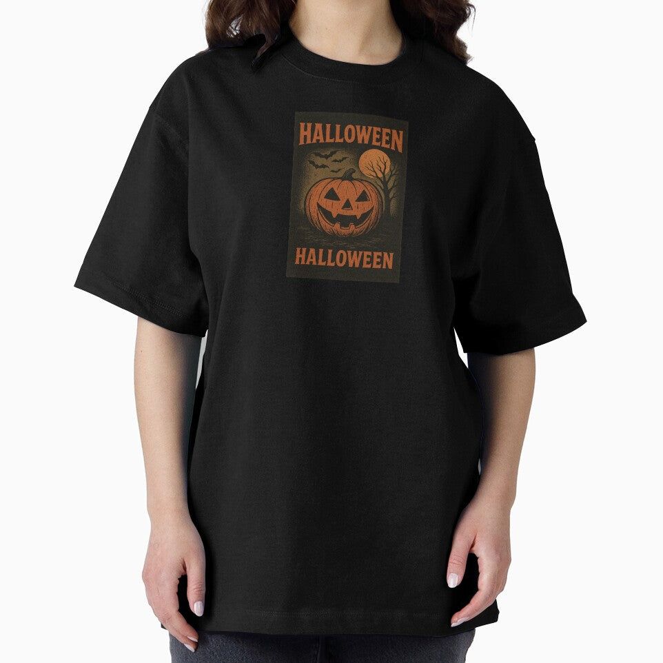 Retro Halloween Pumpkin — Vintage Horror Night Design by BlackStarShop77
