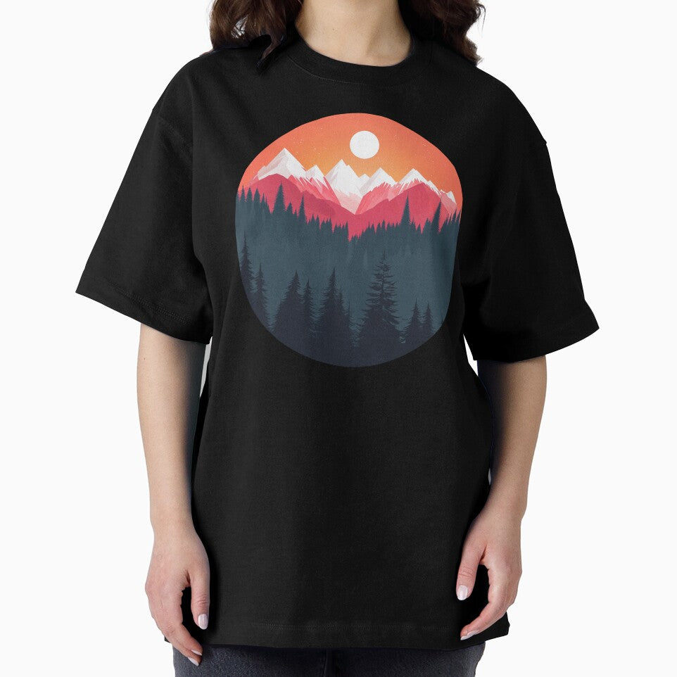 Minimalist Sunset Landscape Mountain National Park by PandaKunst