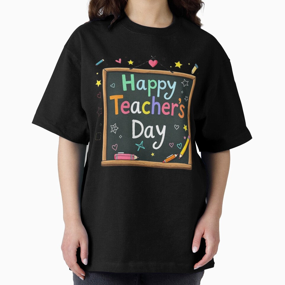 Happy Teacher's Day Blackboard Chalk Art by Iuqiune