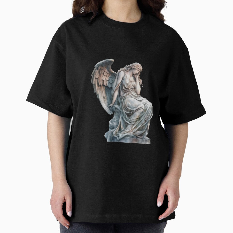 SAINT ANGEL STATUE design graphic tee by magnoliaclo
