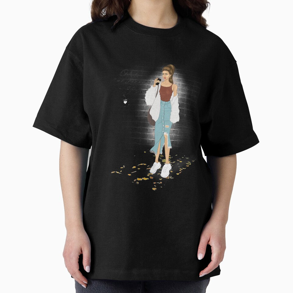 Autumn fashion girl coffee first illustration by Imanitasong