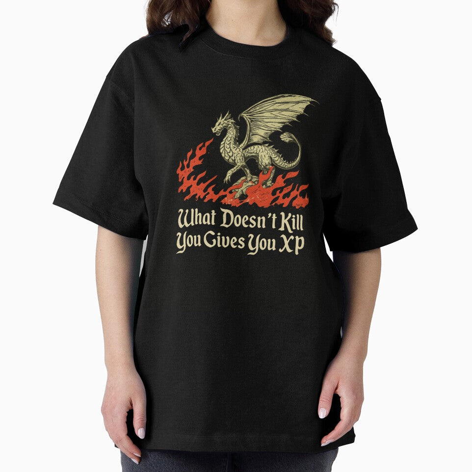 What Doesn’t Kill You Gives You XP Funny Dragon RPG Gamer by Dujosufot