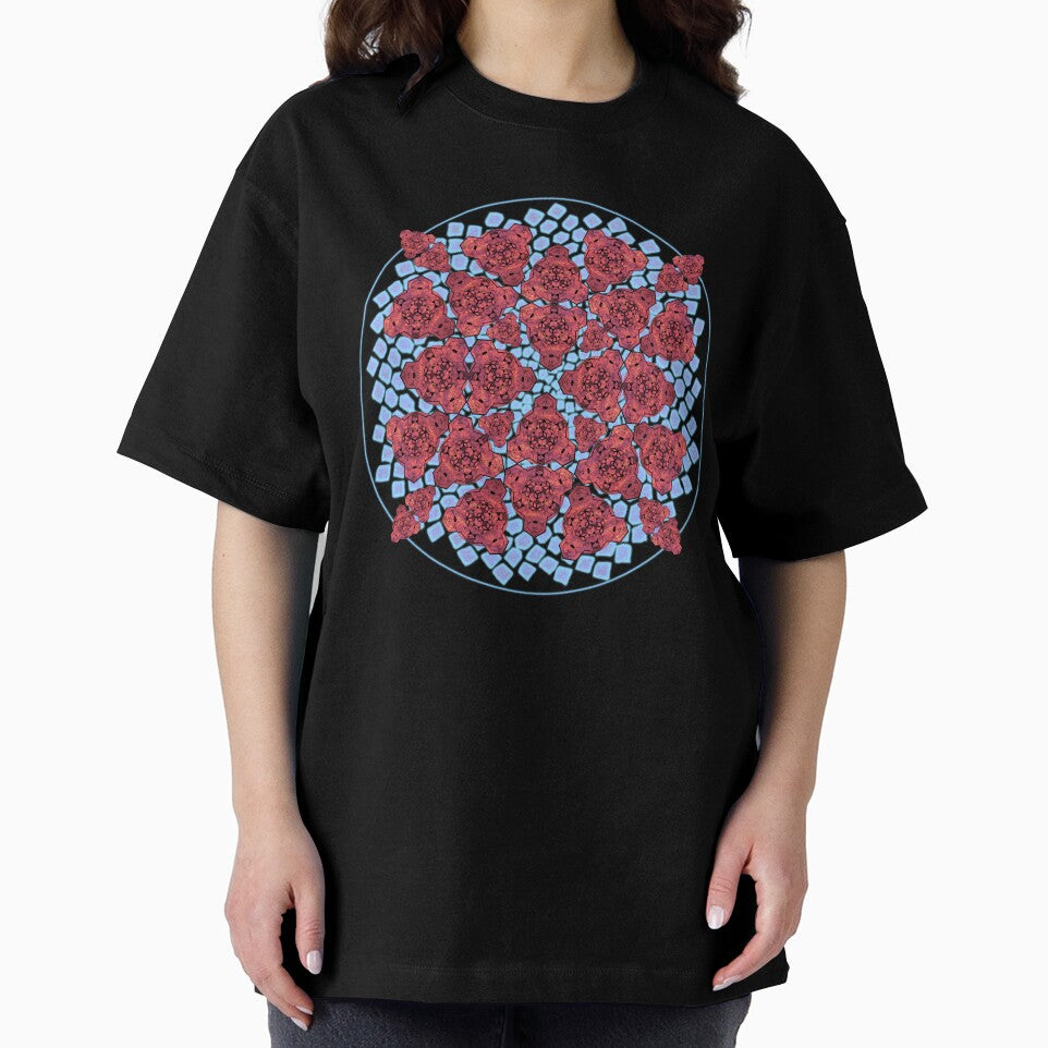 Red Sky Cube Mandala Cacophony & CircleVisions (B&P) by createVisions