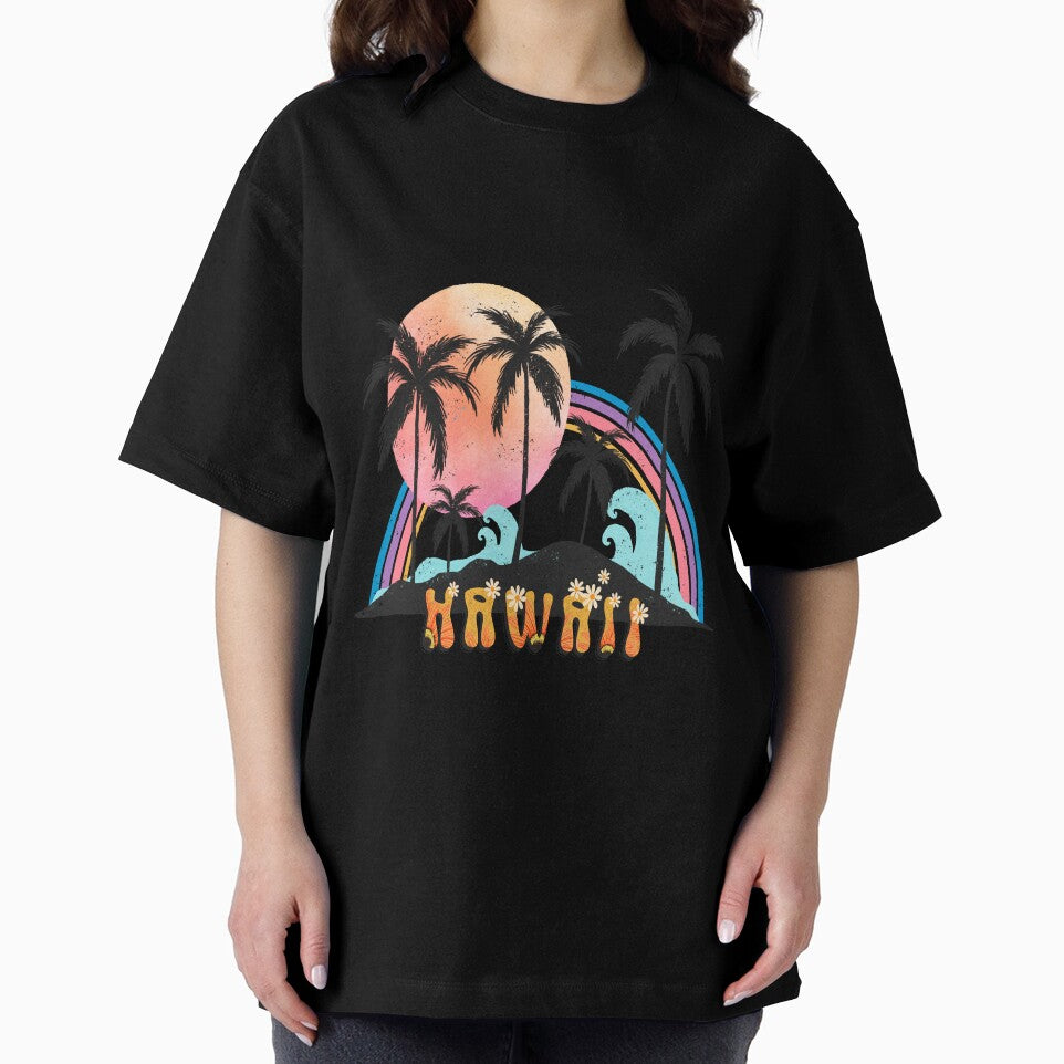 Boho Aethetic :vintage Boho landscape with Sun and Palms by remonss
