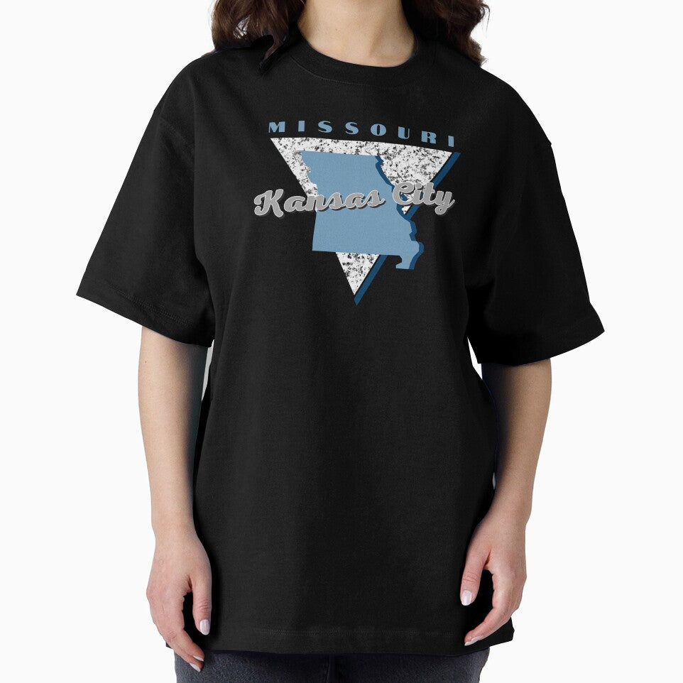 Kansas City, Missouri - Retro by AK Design Co. Unisex , , , Long Sleeve Tee