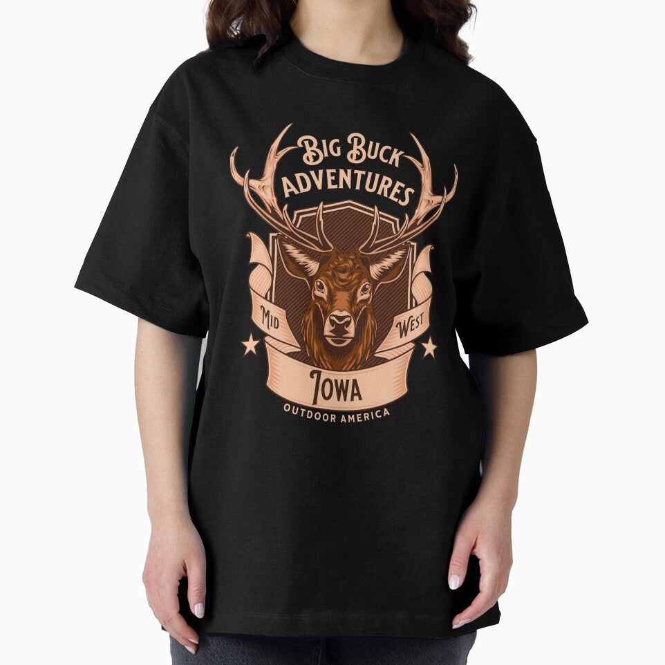 Vintage Deer Hunting Iowa by CattlettArt