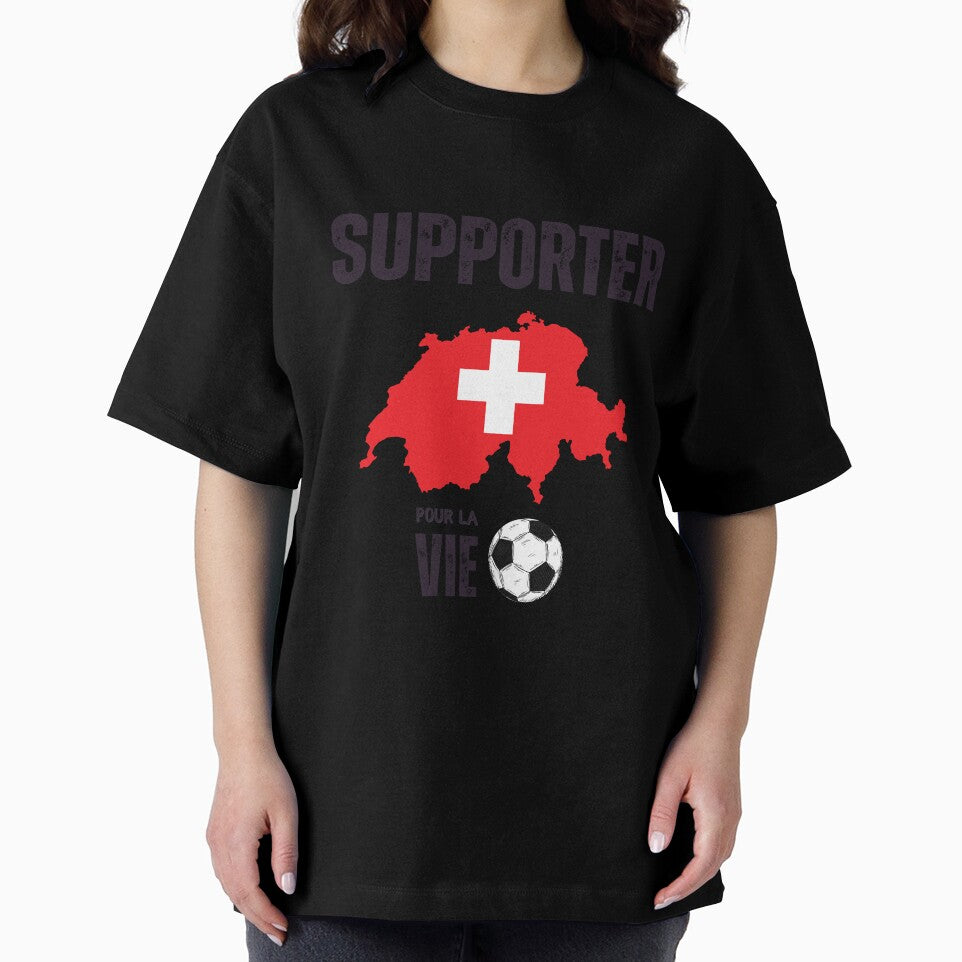 Swiss football team, National fan, supporter for life by Passionfoot Unisex , , , Long Sleeve Tee