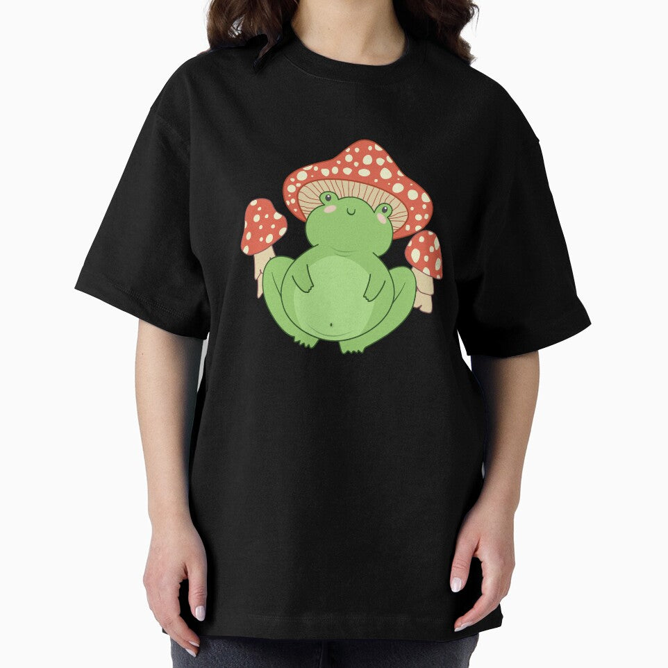Funny cottagecore frog mushroom paddo cottage core aesthetics by teeartforyou