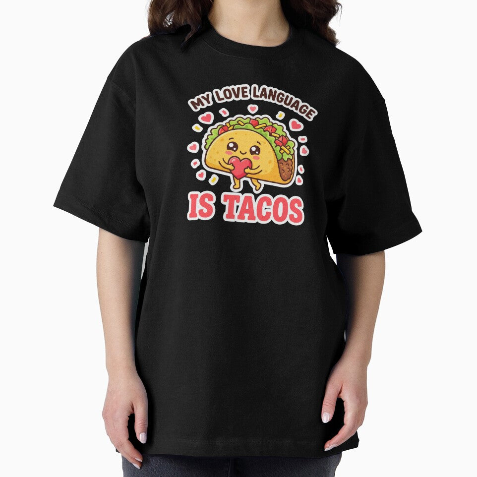 My Love Language Is Tacos – Funny Foodie Valentine by devilfronty