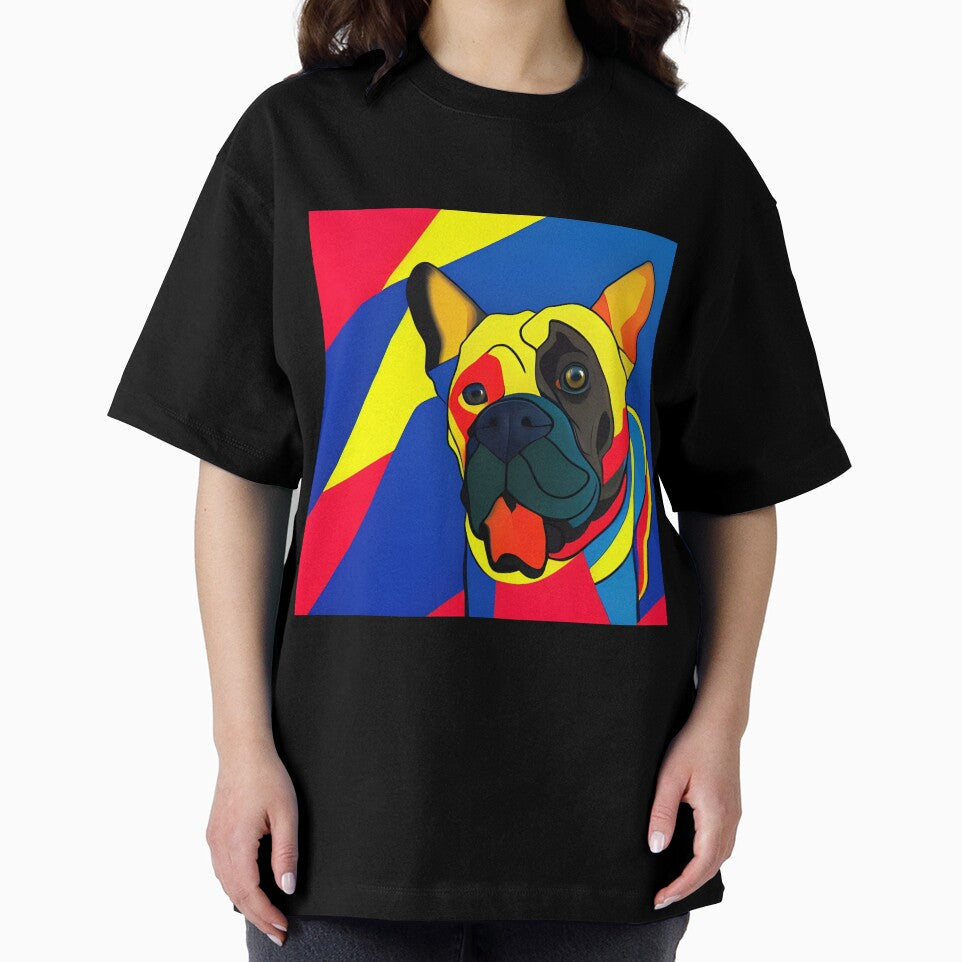 Retro Frenchie bulldog Art by Ariel Guevara