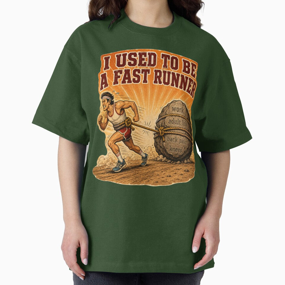 I Used To Be A Fast Runner Funny Running Humor Retro Gift for Runners by Nightarel