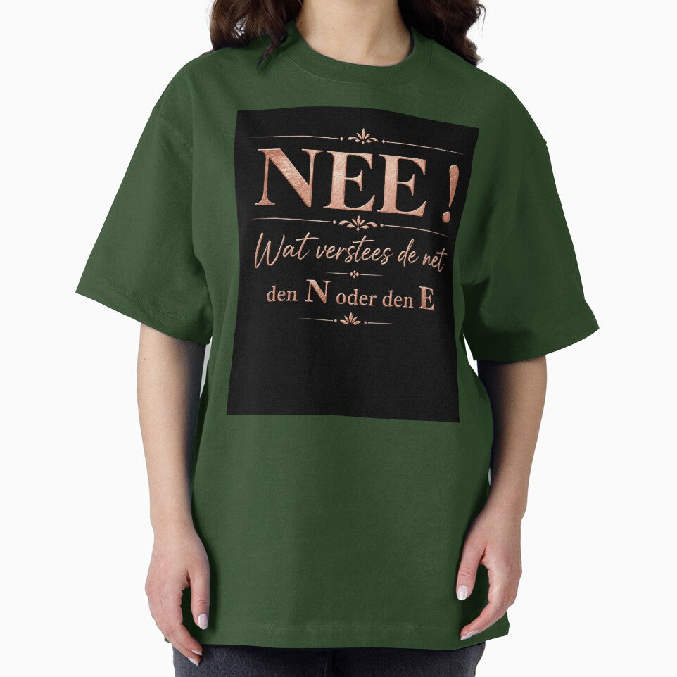 Nope! What does the net mean? The N or the E – humorous Lëtzebuersche saying by bymandyart