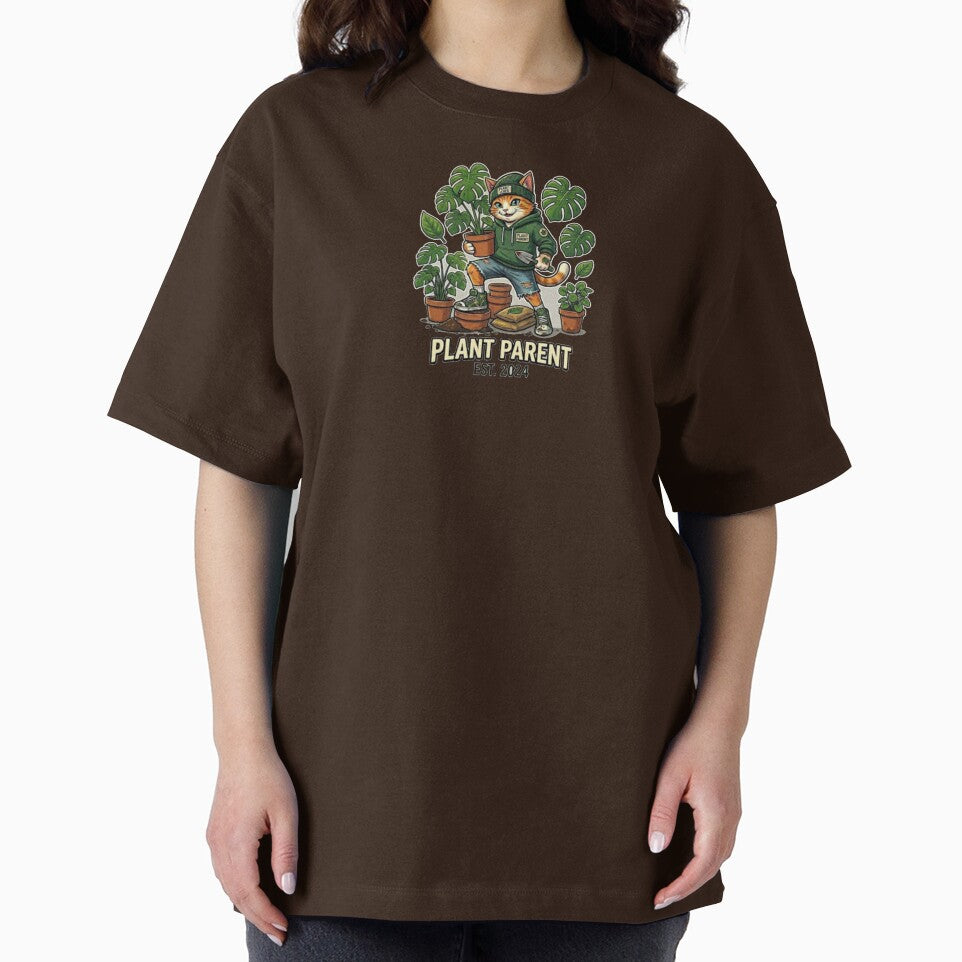 Plant Parent Cat - Cute Aesthetic Gardening Urban Jungle by Wild Horizon Studio