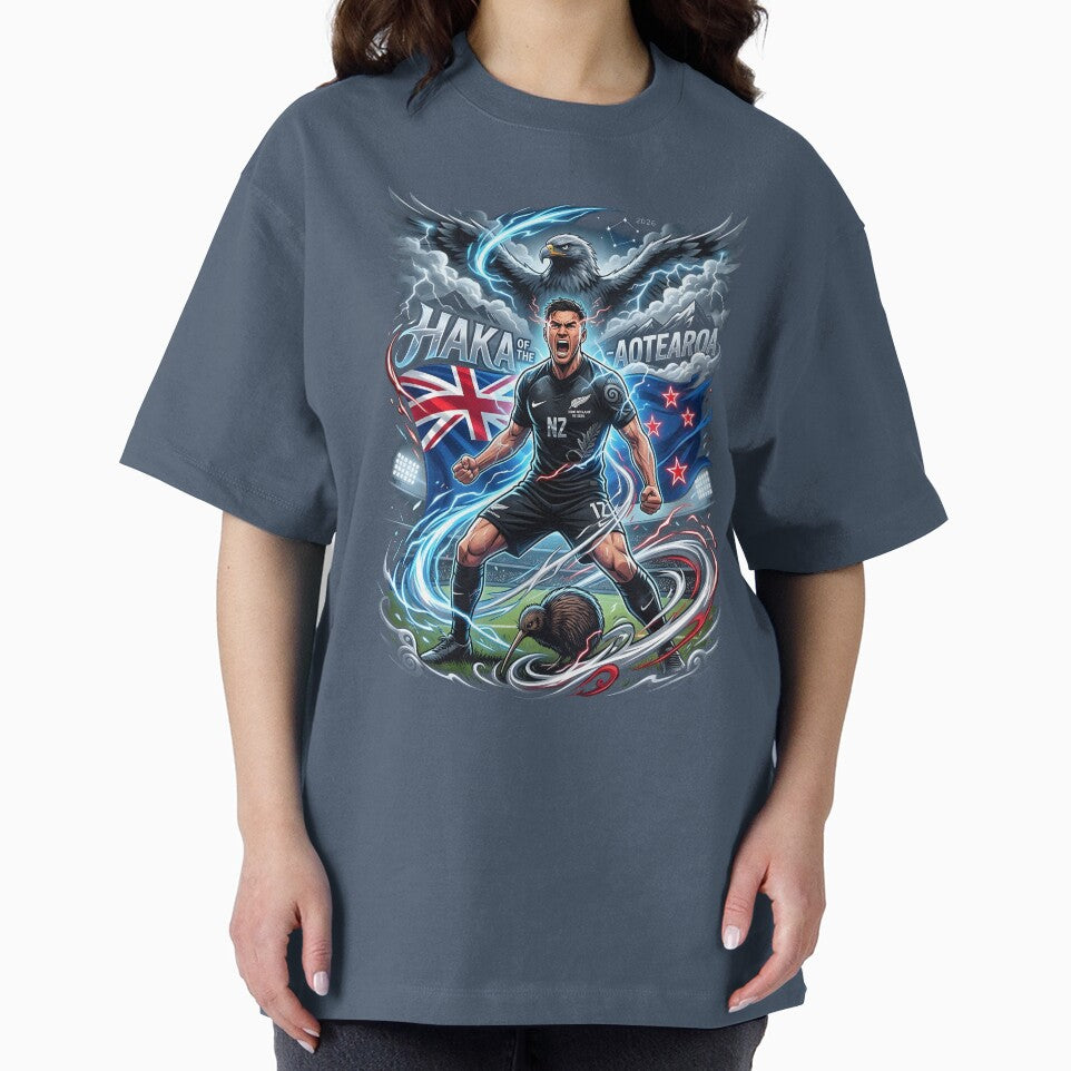 Haka Of The Aotearoa New Zealand - World Cup 2026 by VoidAnimeStudio Unisex , , , Long Sleeve Tee