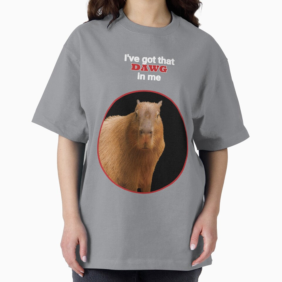 I've got that DAWG in me (Capybara, White BG) by AxelResinDesign