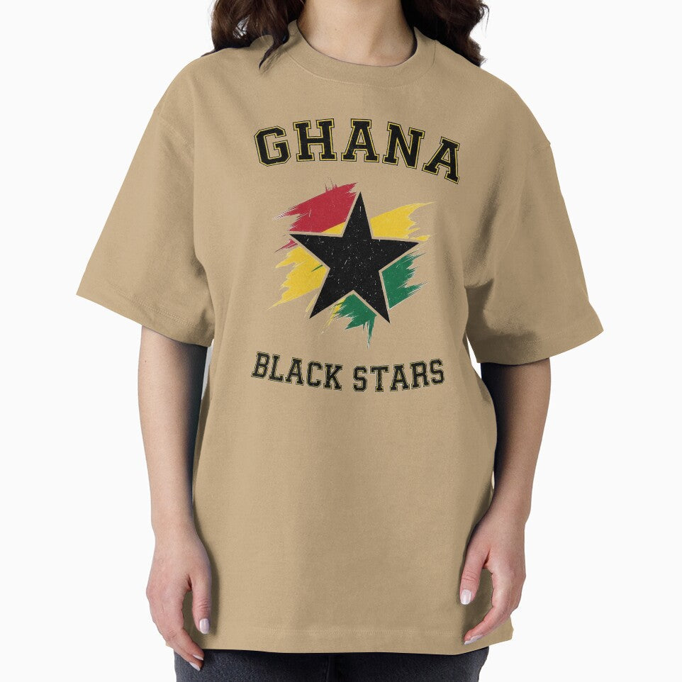 Ghana Soccer Black Star by Majorprint Unisex , , , Long Sleeve Tee