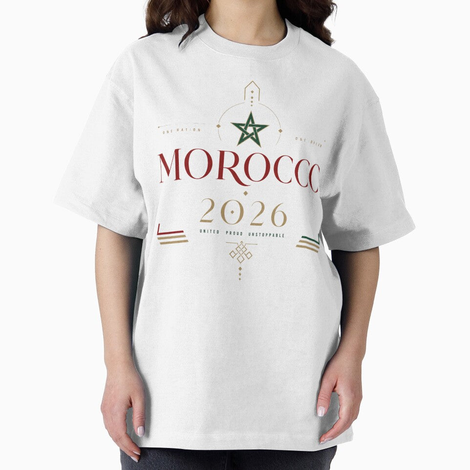 Morocco 2026 Football World Cup Glory | Atlas Lions Fan Supporter Shirt by rushaib Unisex , , , Long Sleeve Tee