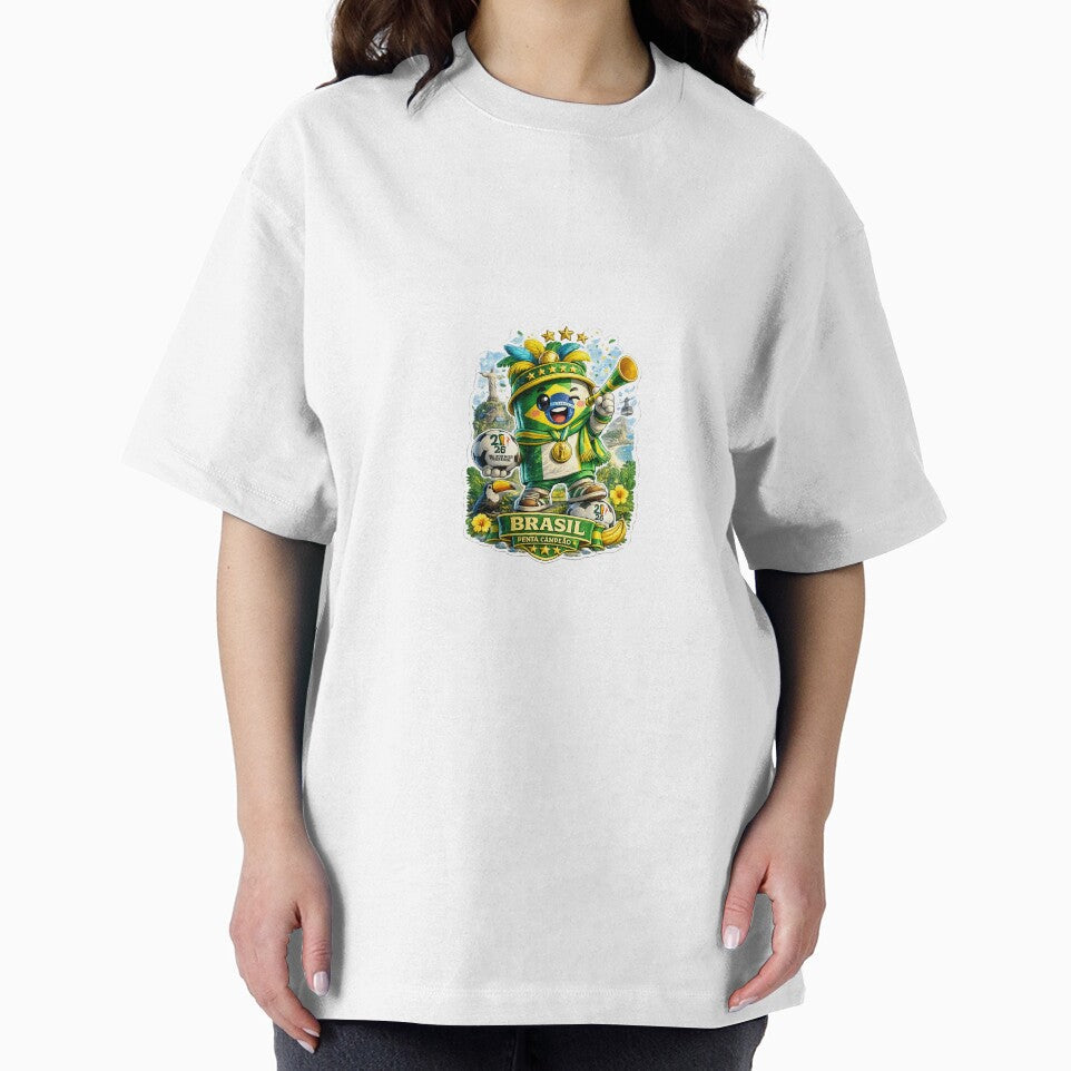 Brazil Soccer Fan Sticker | Cute Brazilian Football Champion Mascot by Julianto Tri Rizki Unisex , , , Long Sleeve Tee