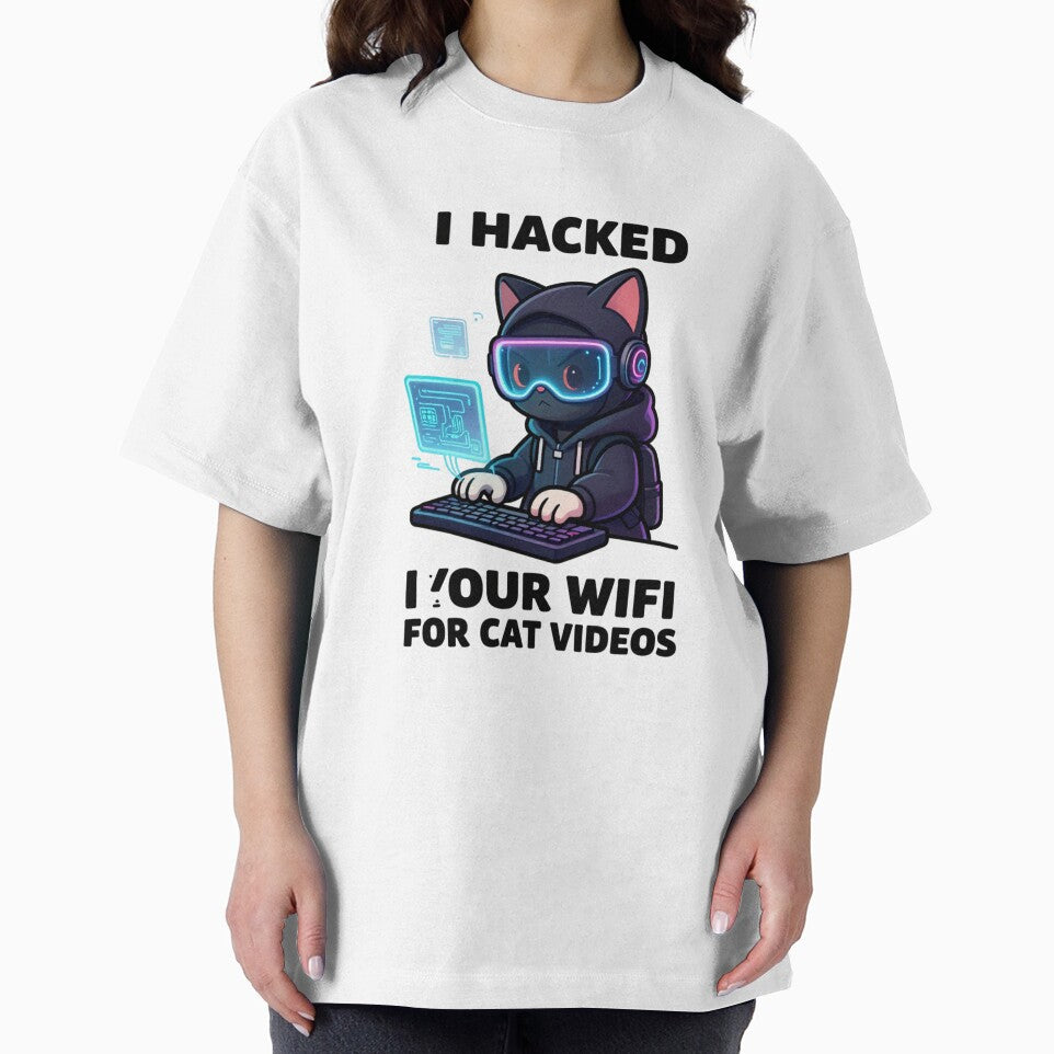 Funny Hacker Cat - I Hacked Your Wifi For Cat Videos by GoldenPaw Society