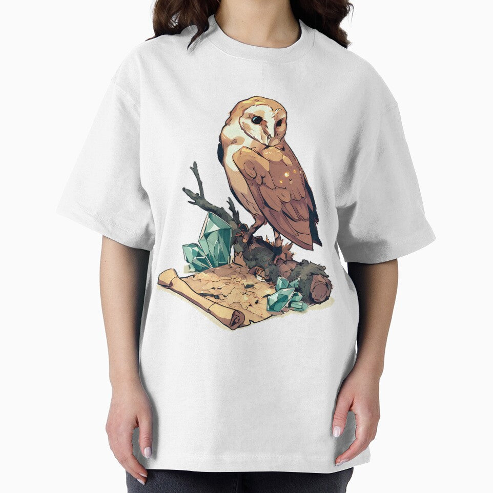 Owl Mossy Branch Scroll by IllumeInk