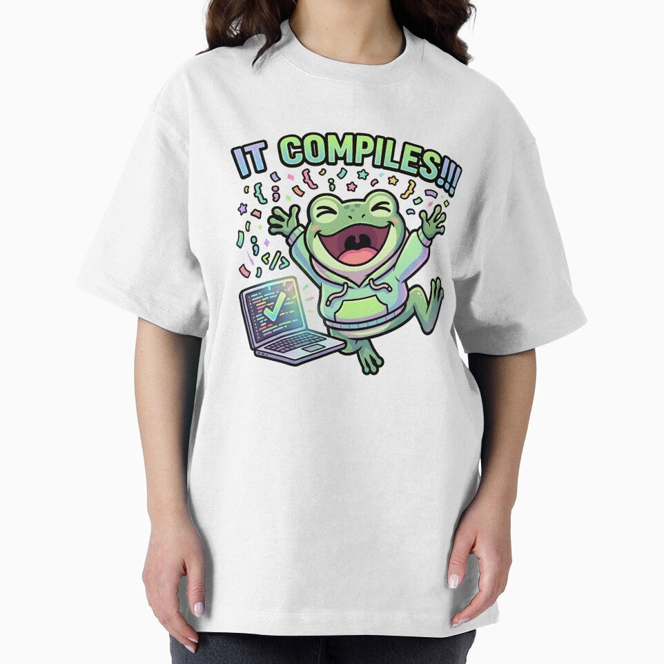 It Compiles Frog Coder Cute Programmer Coding Humor by Urben Loop
