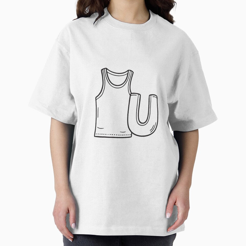 Letter U Beside Undershirt by rasagamastore