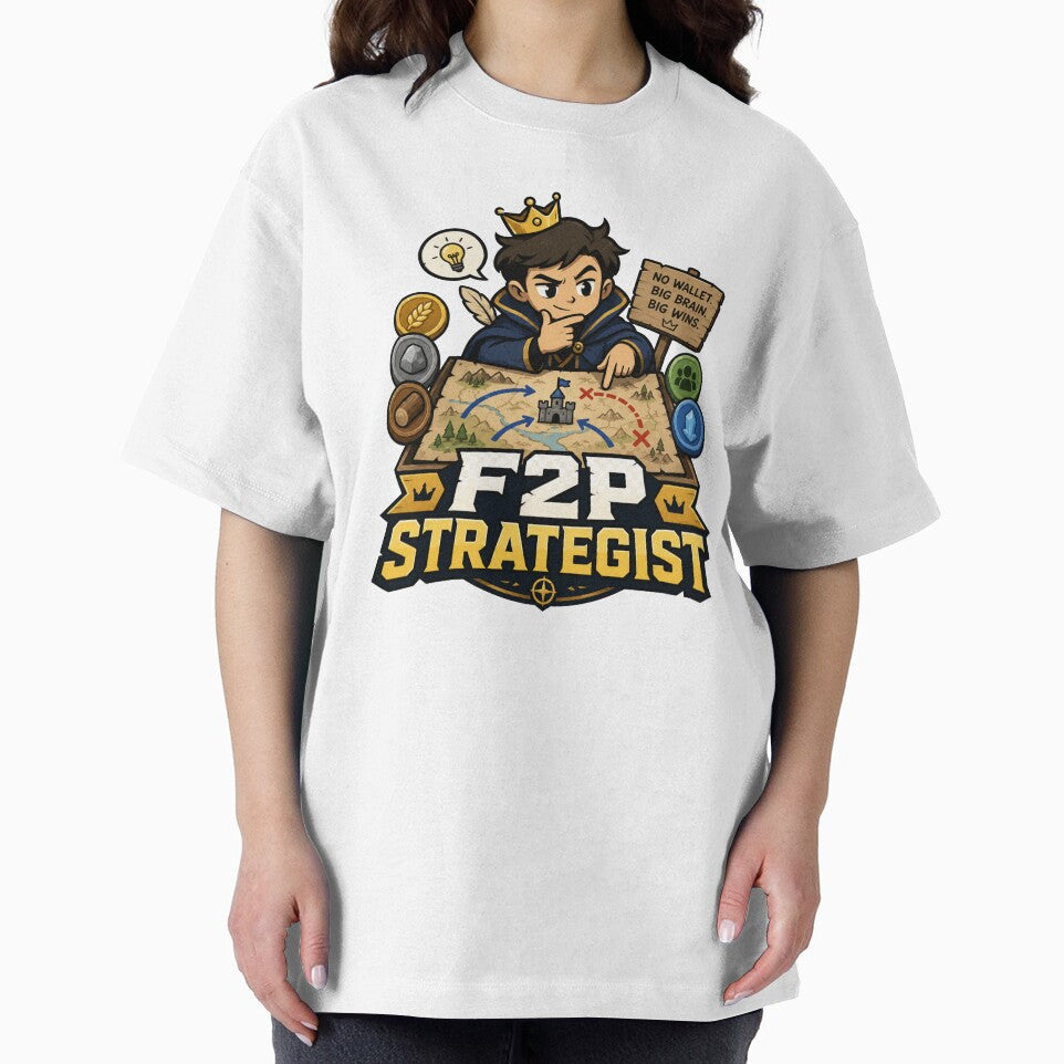 F2P Strategist Free To Play Gamer Shirt & Sticker by Super Glopz