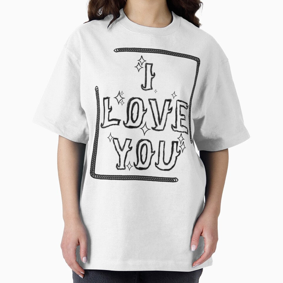 I Love You Y2K Gothic Streetwear Chain Design by Kitishop