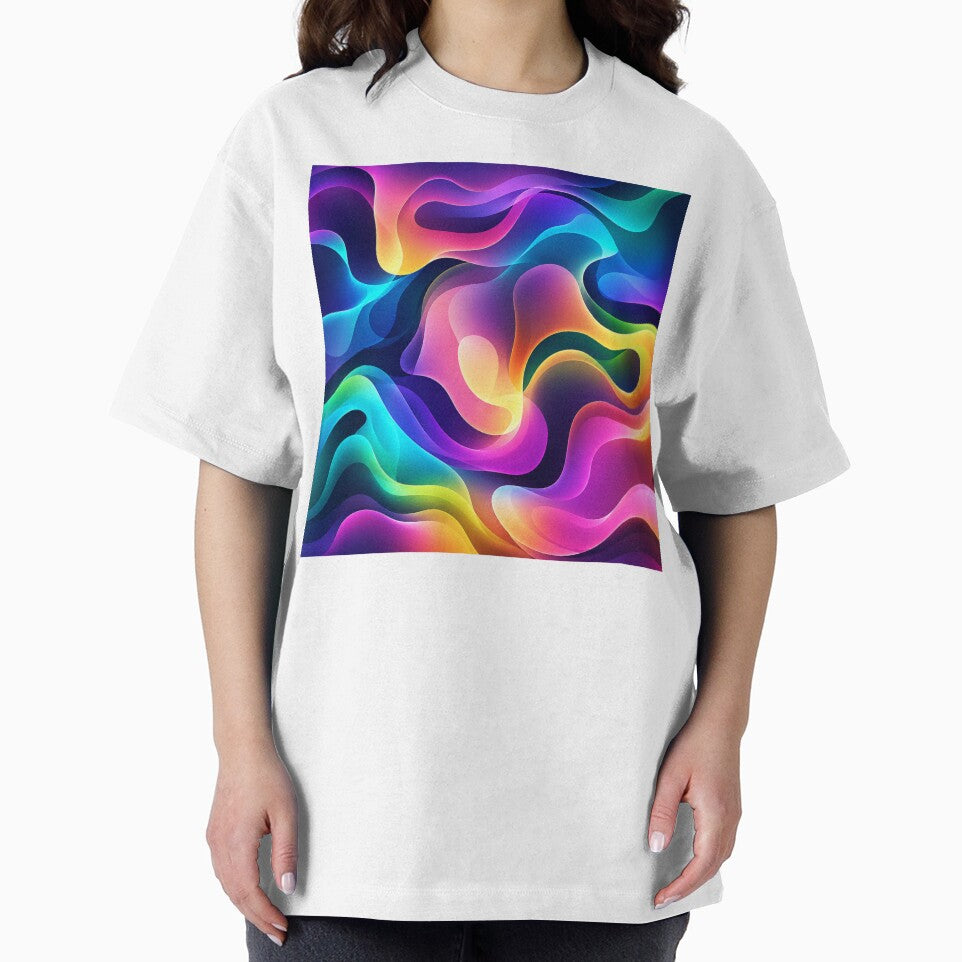Vibrant Neon Liquid Abstract Waves by 0606PM