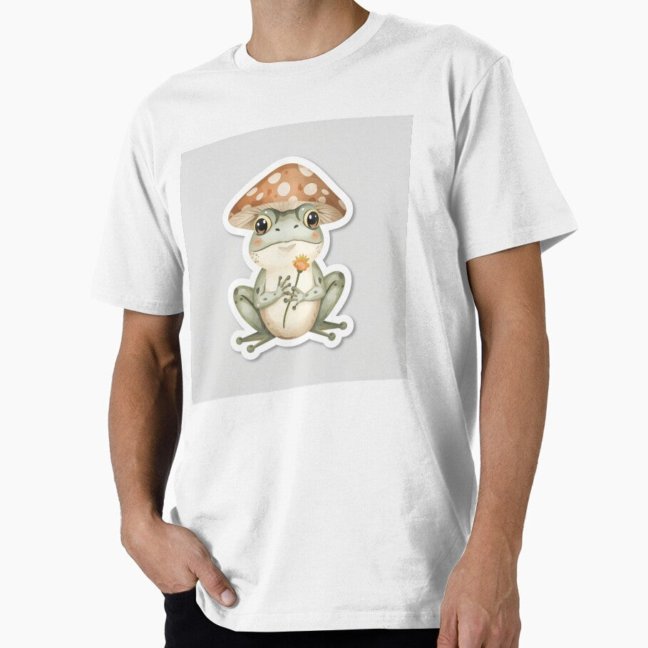 Cute Mushroom Frog Cottagecore Sticker by soldbyelijah