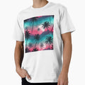 Cotton Candy Sky Palm Silhouette by Bettygooutside