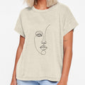 Silent Expression – Minimalist One Line Face Art by ChibiBloom