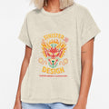 Sinister 23 Devil Design T-Shirt by Matinez Pink