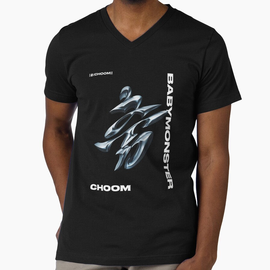 BABYMONSTER Studio Choom Metallic Chrome Logo Art by moamaxshop