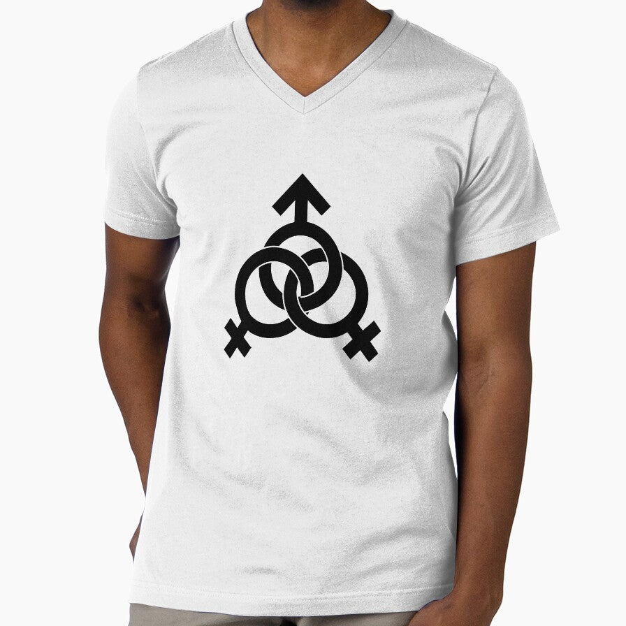 Male Female Female Threesome Triad Trio Polyam Polyamory Symbol by RoguePixel