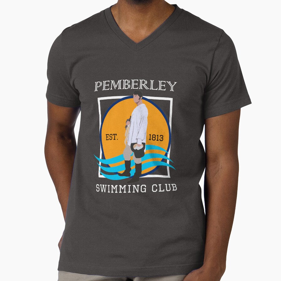 Pemberley Swimming Club Est. 1813 - Pride and Prejudice WHITE by laracxxx