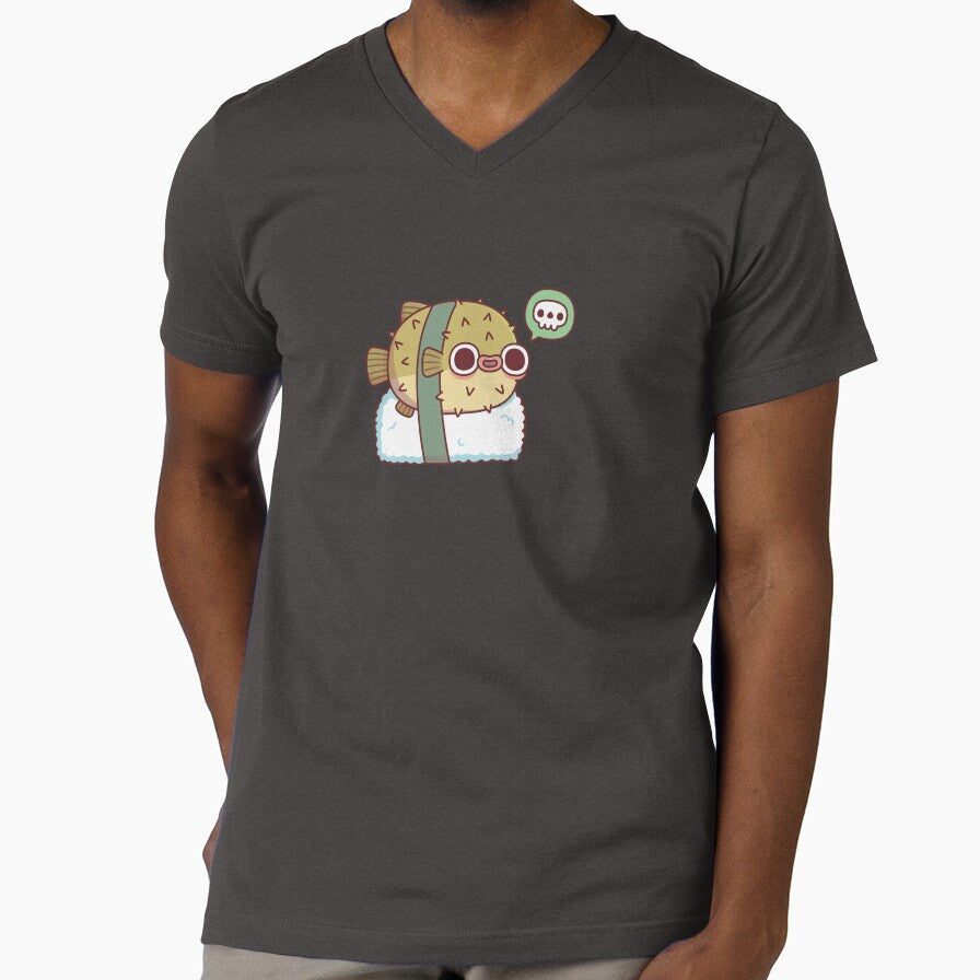 Cute Pufferfish Sushi Letting You Know Its Toxic by rustydoodle